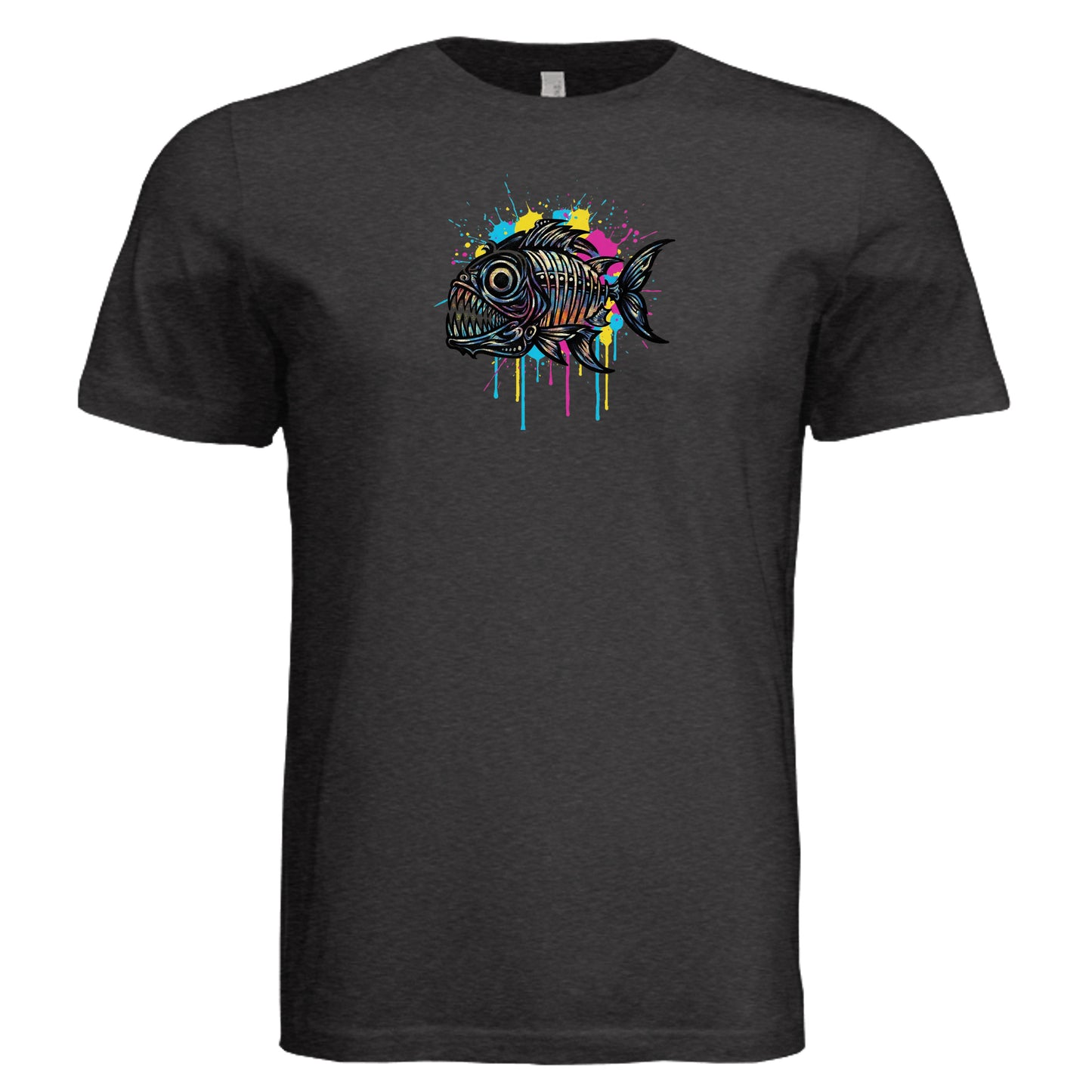 Black Heather Triblend - 3413C - FRONT