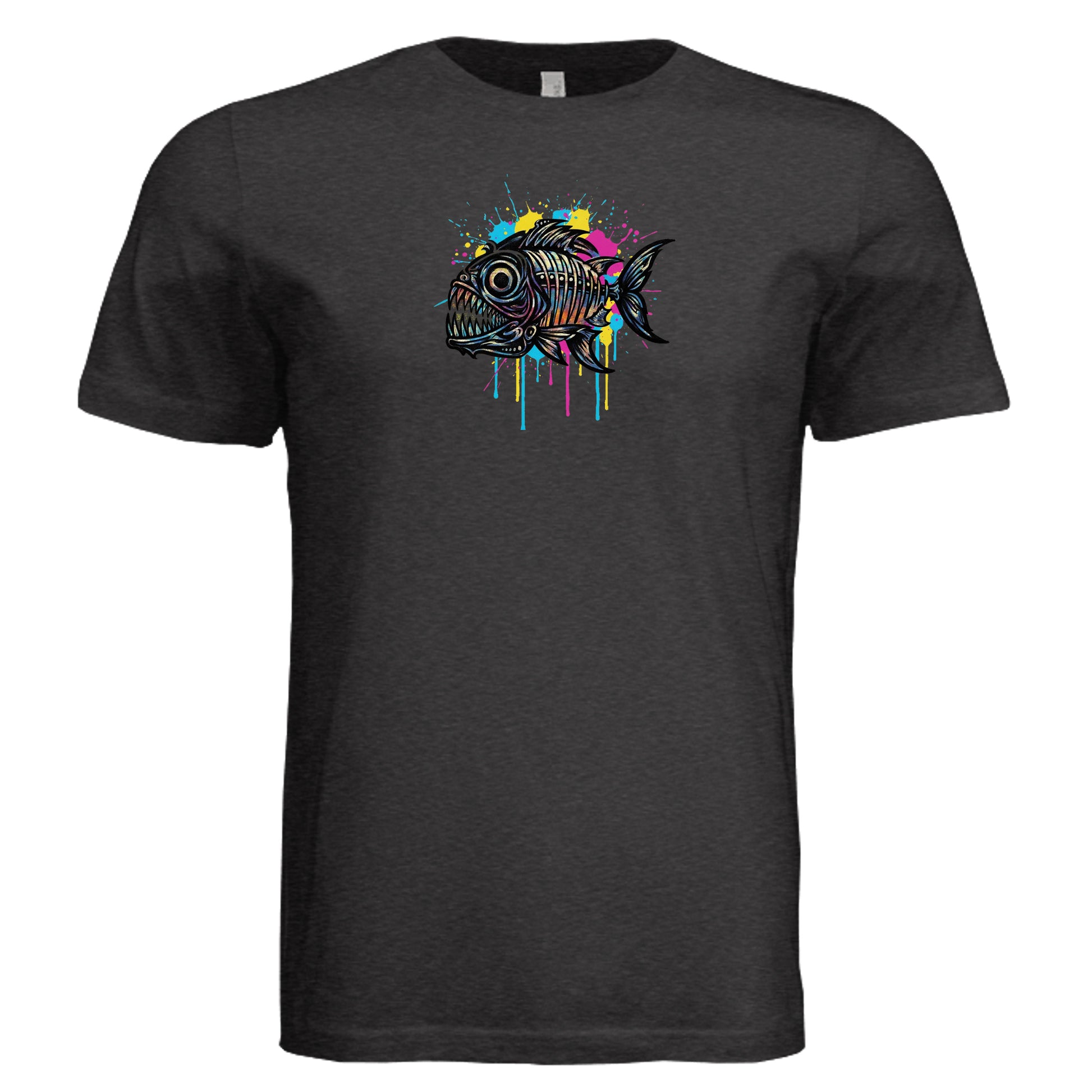 Black Heather Triblend - 3413C - FRONT