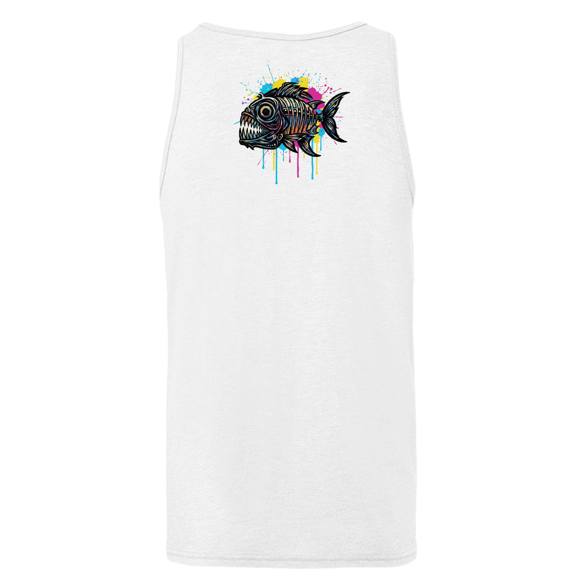 White Fleck Triblend - 3484 - BACK
