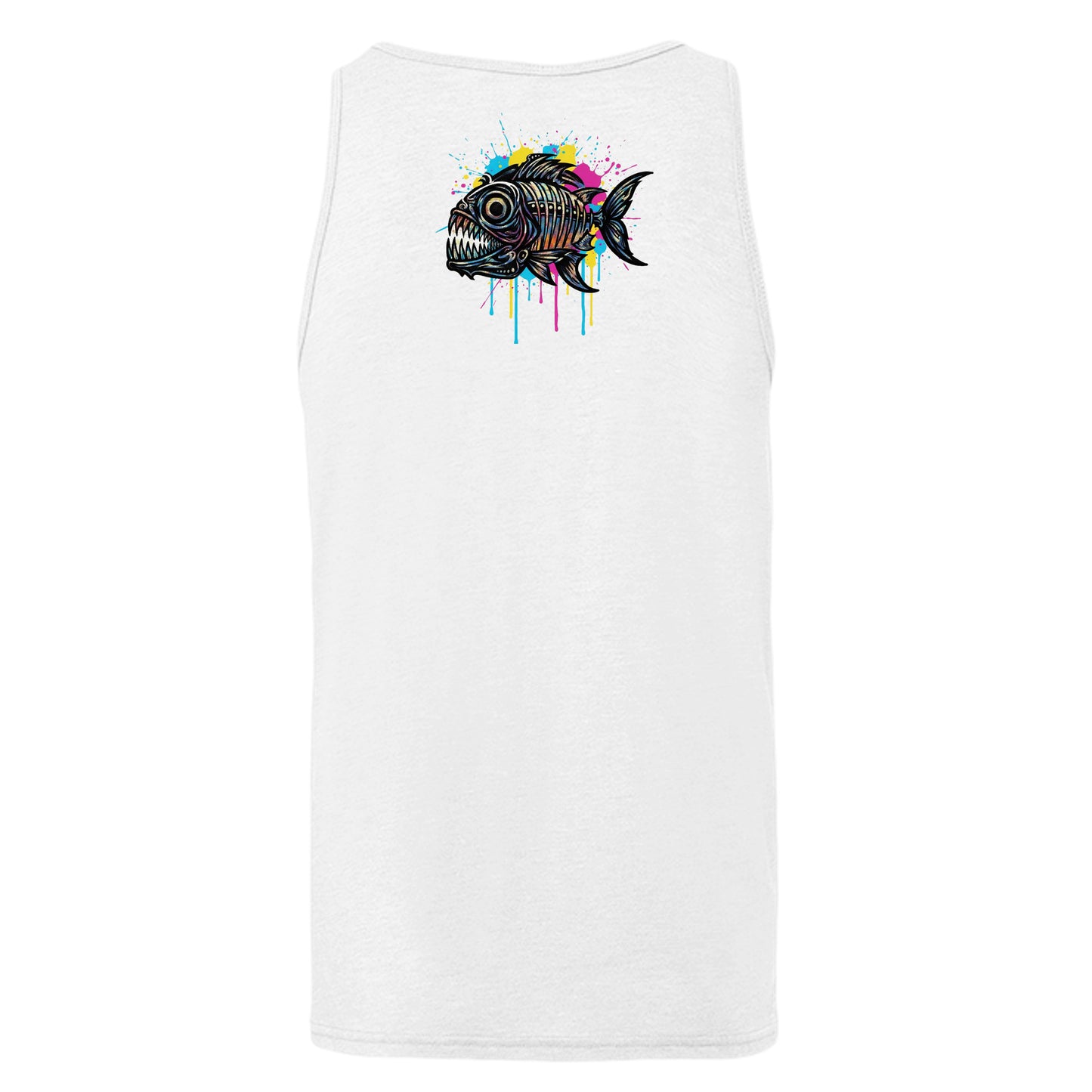 White Fleck Triblend - 3484 - BACK