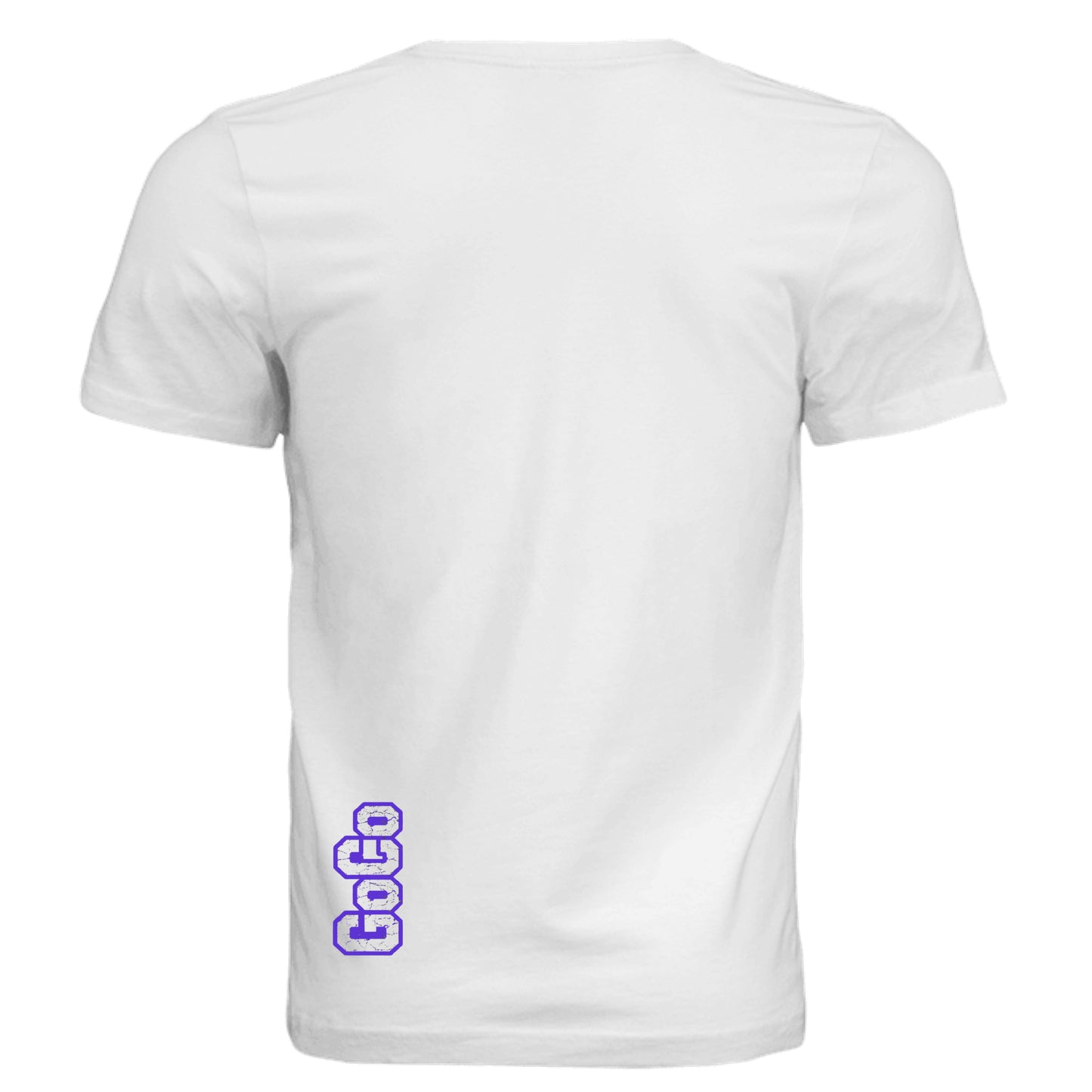 Solid White Triblend - 3413C - BACK