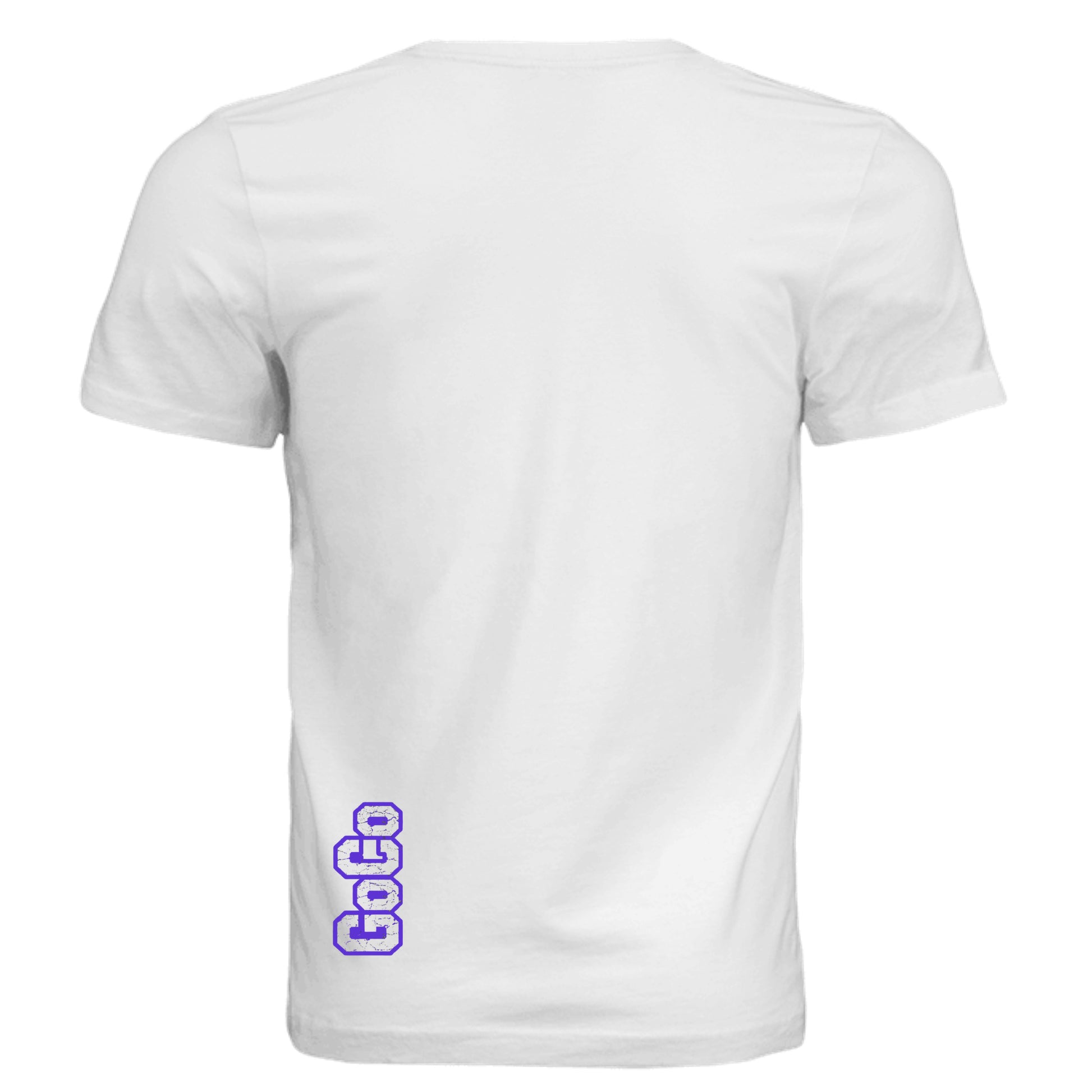 Solid White Triblend - 3413C - BACK