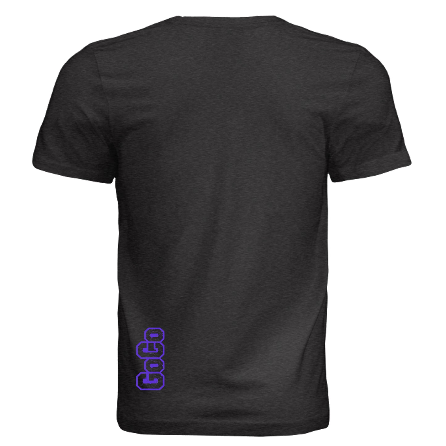 Black Heather Triblend - 3413C - BACK