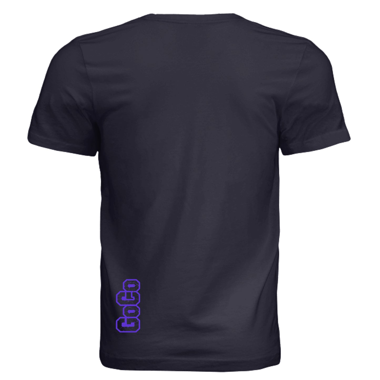 Solid Navy Triblend - 3413C - BACK