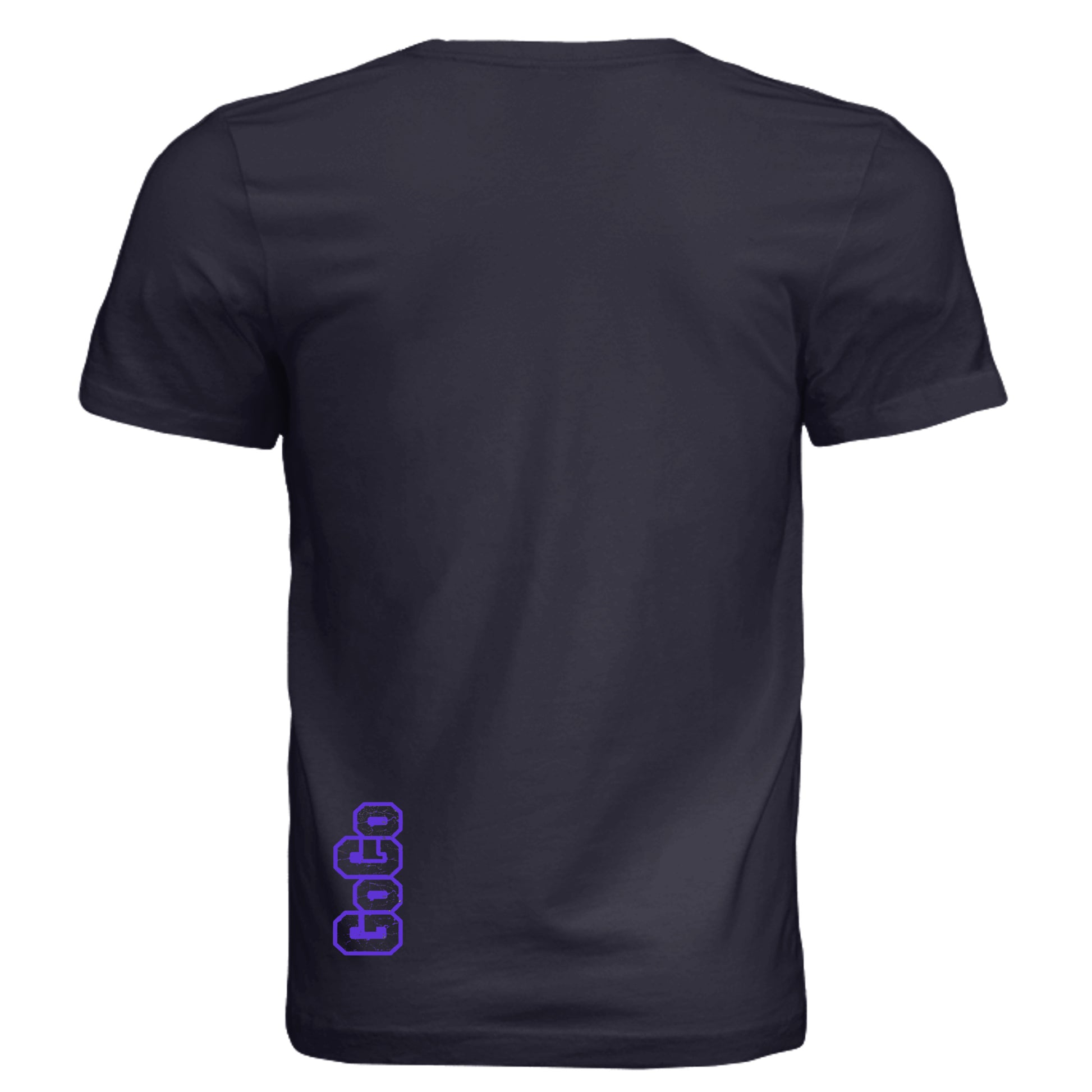 Solid Navy Triblend - 3413C - BACK